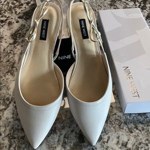 Brand New Nine West Slides with back strap